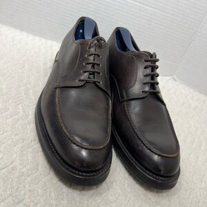 MIGLIORE Mens 41 US 8.5 Shoes Brown leather Classic Oxford Italien Dress Shoes